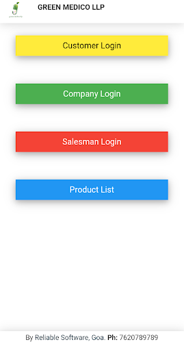 Android application GREEN MEDICO LLP screenshort