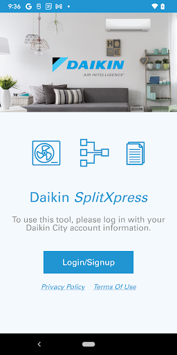Daikin SplitXpress Screen 2