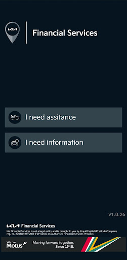 Android application Kia Assist screenshort