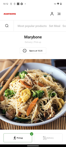 Android application Marybone Chinese Takeaway screenshort