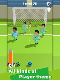 Straight Strike - 3D soccer shot game