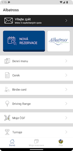 Android application Albatross Golf Resort screenshort