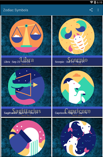 Zodiac Symbols Screen 2