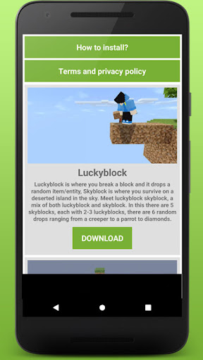 Map Skyblock For Minecraft