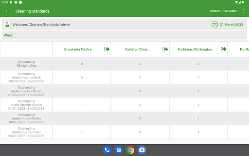 Android application Cleaning Standards screenshort