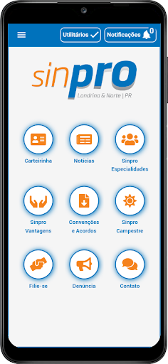 Android application Sinpro Londrina screenshort