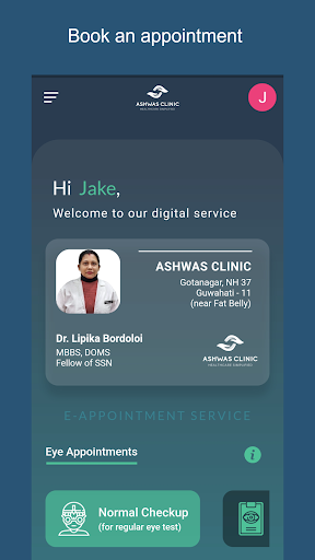 Ashwas Clinic Screen 2