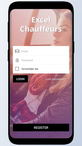 Android application Excel Chauffeurs screenshort
