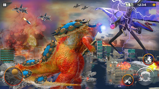Monster Dinosaur Rampage Game apkpoly screenshots 9