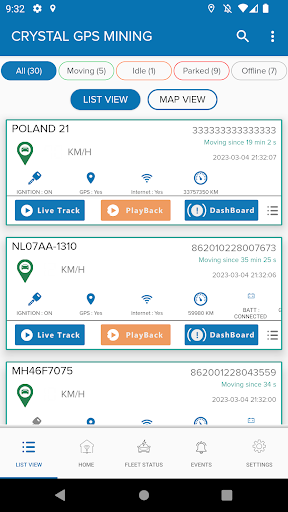 Android application Crystal Gps Mining screenshort