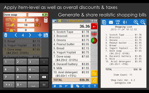 Screenshot of Shop Calc Pro : Shopping List