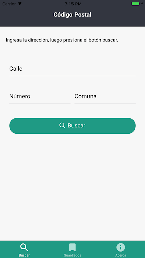 Vista previa de la aplicación