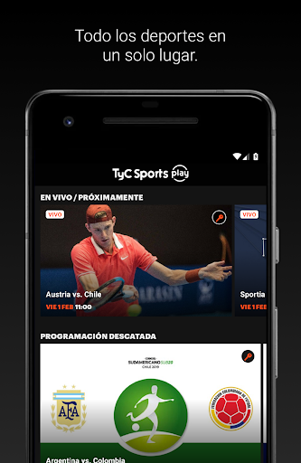 Android application TyC Sports Play screenshort