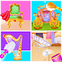 Girls royal home cleanup game