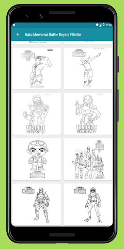 Coloring book Battle Royale for children F0rnite