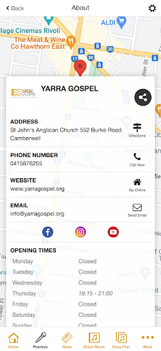 Yarra Gospel Screen 3