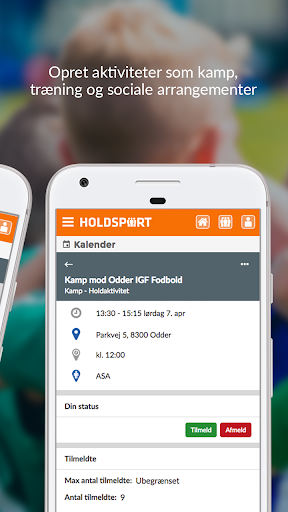 Holdsport - Hurtig tilmelding Screen 2