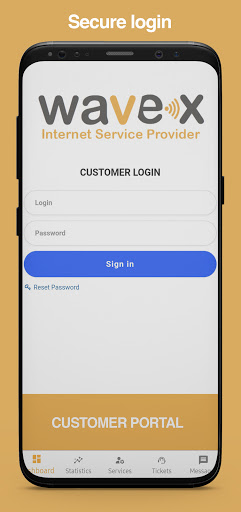 Android application WaveX Client screenshort