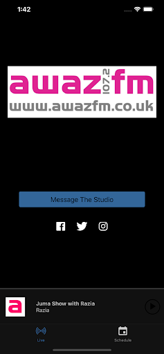 Android application Awaz FM screenshort