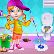My Messy Home Cleanup - Girls House Cleaning Game  for PC Windows and Mac