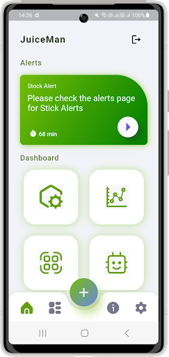 JuiceRobo Manager Screen 2