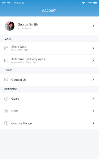 Screenshot of iHealth MyVitals