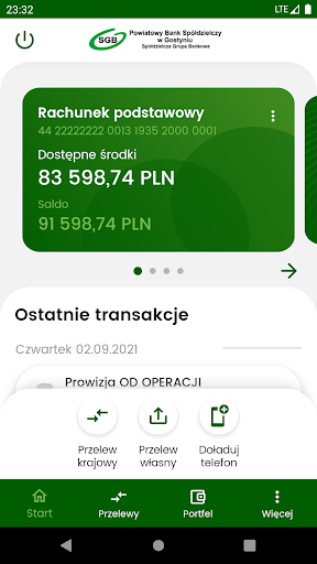 Android application PBS Gostyń MobileNet screenshort