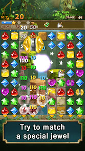 Jewels Jungle : Match 3 Puzzle 113 APK + Mod (Unlimited money) إلى عن على ذكري المظهر