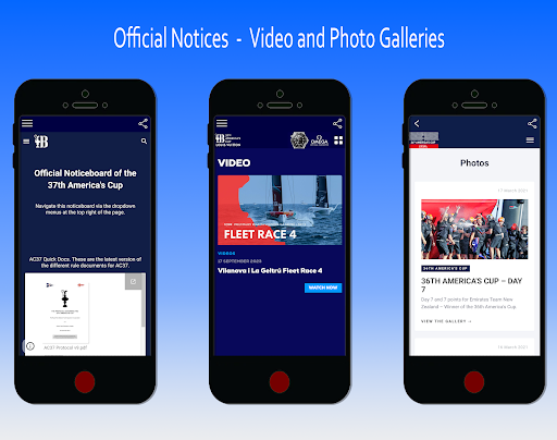 The Americas Cup Race Portal Screen 2