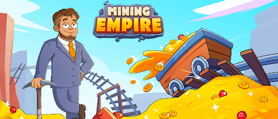 Background تحميل لعبة Mining Empire: Golden Tycoon مهكرة للاندرويد 