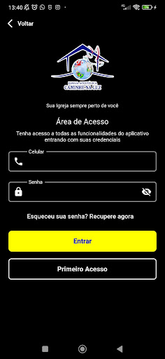 IGREJA CAMINHE NA LUZ Screen 2
