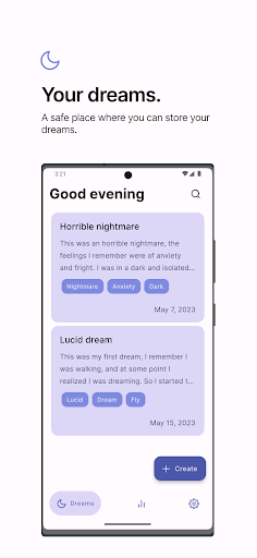 Android application Floudy: dream diary screenshort