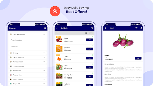 Android application ViviMart screenshort