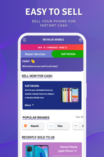 REVALUE MOBILE Screen 2