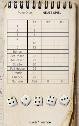 Dice Poker Screen 3
