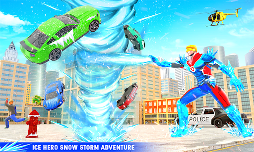 Flying Police Robot Snow Storm Hero: Crime City 13.0.0 screenshots 4