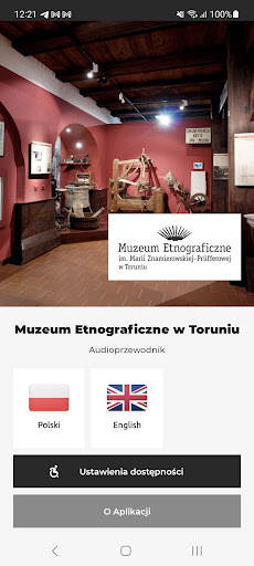 Android application Muzeum Etnograficzne w Toruniu screenshort