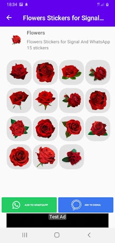 Flowers Stickers for Signal  And WhatsAppのおすすめ画像2