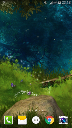 Android application Fireflies Live Wallpaper PRO screenshort