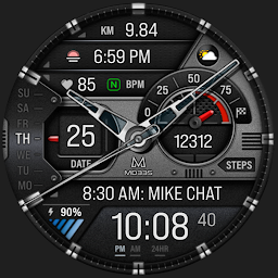 MD335 Hybrid watch face-এর আইকন ছবি