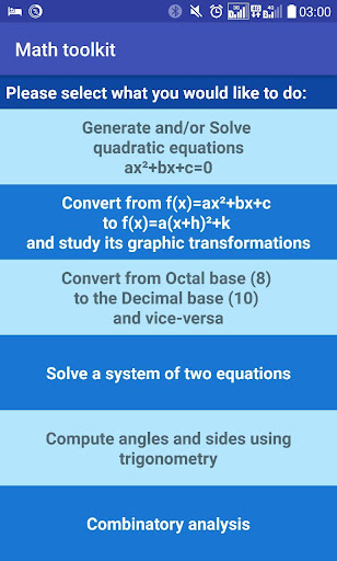 Math toolkit Screen 3