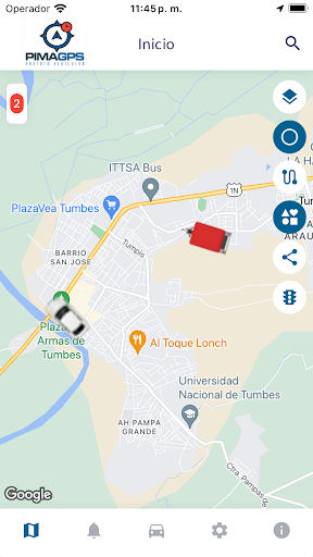 Android application Pima GPS screenshort