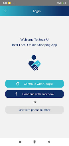 Android application Seva-U Online Shopping screenshort