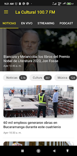 Android application La Cultural 100.7 FM screenshort