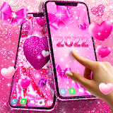 Lovely pink live wallpaper icon