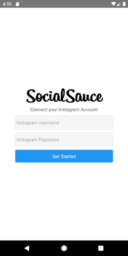 Android application Social Sauce - Send Instagram screenshort