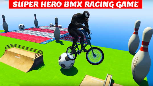 スーパーヒーロー BMX レーシング ゲーム