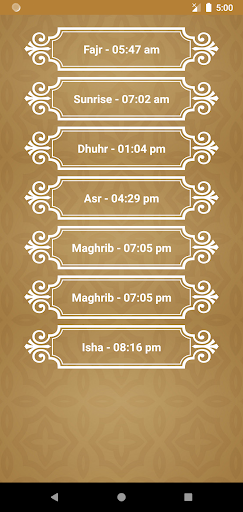 Prayer Time Singapore Screen 3