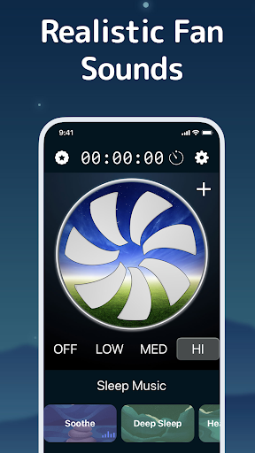 Screenshot of Bedtime Fan White Noise Aid