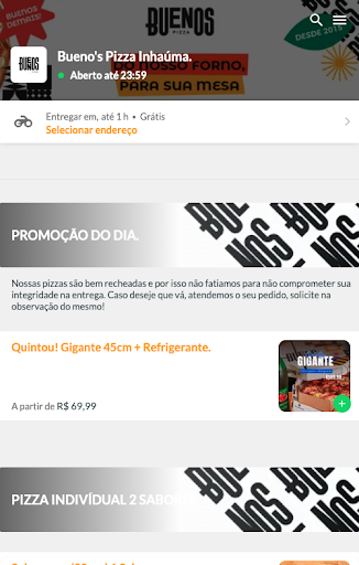 Buenos Pizza Screen 2